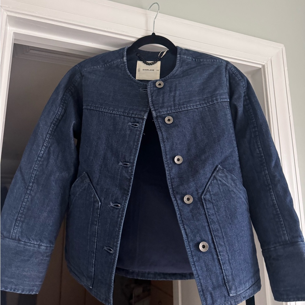 Everlane Denim Padded Jacket Navy XXS